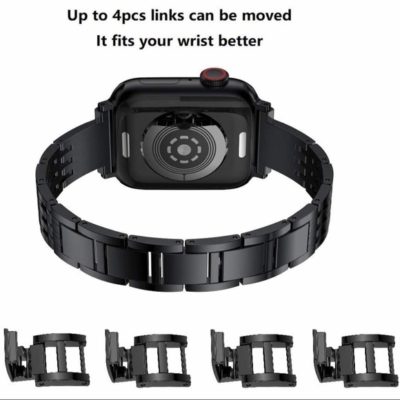 NEW Black Bling Metal Band Apple Watch 38/40/41mm - Picture 6 of 8